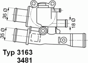 Термостат WAHLER 3163.88D - Фото 1
