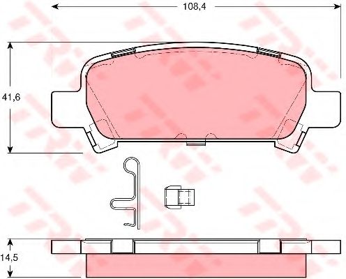 Тормозные колодки TRW GDB3223