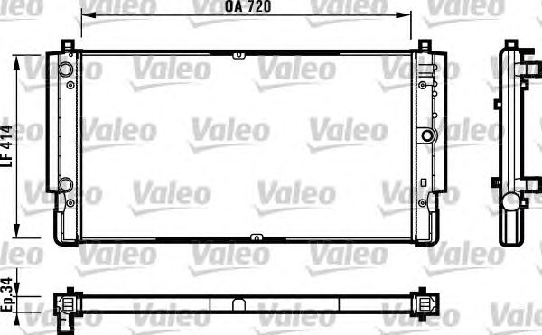 Радиатор охлаждения VALEO 731616