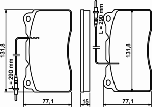 Тормозные колодки BOSCH 0 986 424 738