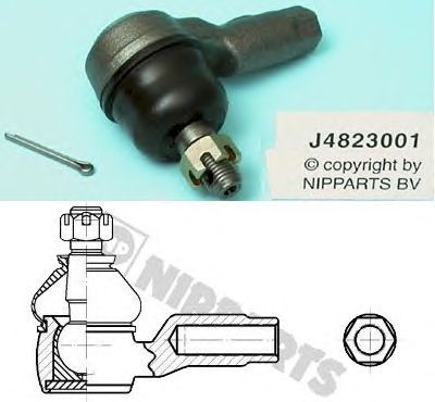 Наконечник рулевой тяги NIPPARTS J4823001 - Фото 1
