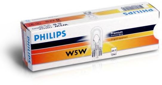 Лампа накаливания PHILIPS 12961 CP (фонарь указателя поворота, фонарь освещения номерного знака, стояночные огни / габаритные фонари, внутреннее освещение) - Фото 1