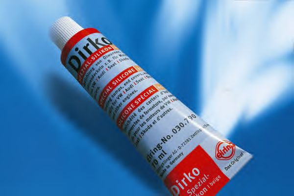 Прокладка, крышка картера (блок-картер двигателя) ELRING 030.790 Dirko special silicone - Фото 1