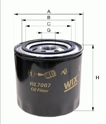Масляный фильтр WIX FILTERS WL7400
