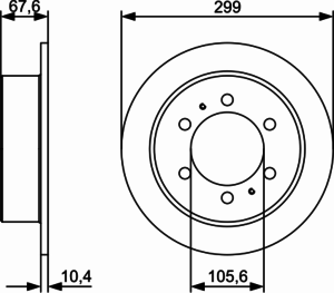 Тормозной диск BOSCH 0 986 478 999