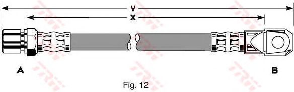 Тормозной шланг TRW PHD281