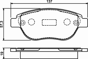 Тормозные колодки BOSCH 0 986 494 038