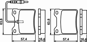 Тормозные колодки BOSCH 0 986 494 055