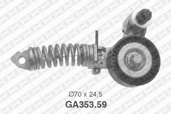 Натяжной ролик поликлинового ремня SNR GA353.59