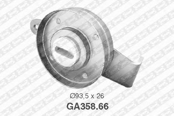 Натяжной ролик поликлинового ремня SNR GA358.66