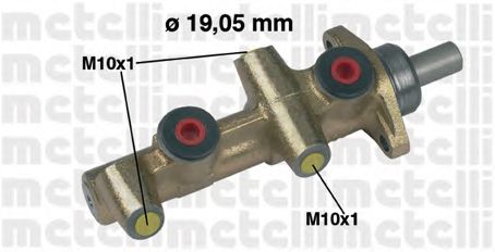 Главный тормозной цилиндр METELLI 05-0138 - Фото 1