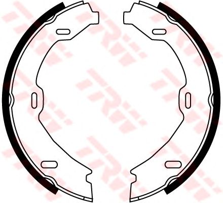 Тормозные колодки ручника TRW GS8482 - Фото 1