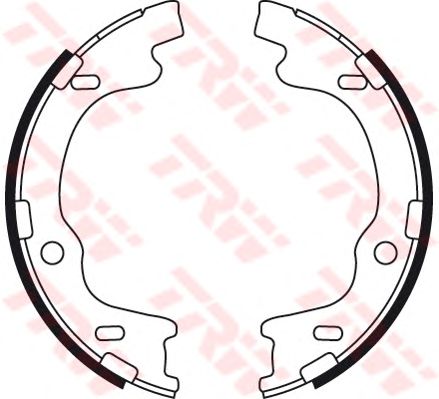 Тормозные колодки ручника TRW GS8757 - Фото 1