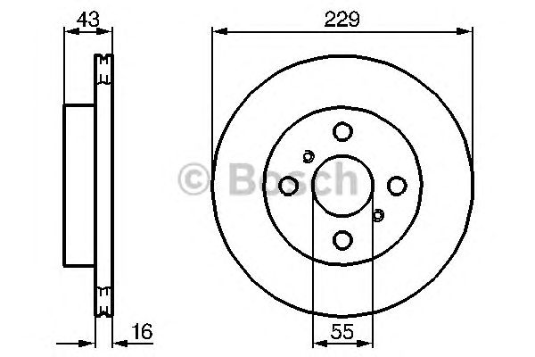 Тормозной диск BOSCH 0 986 478 491