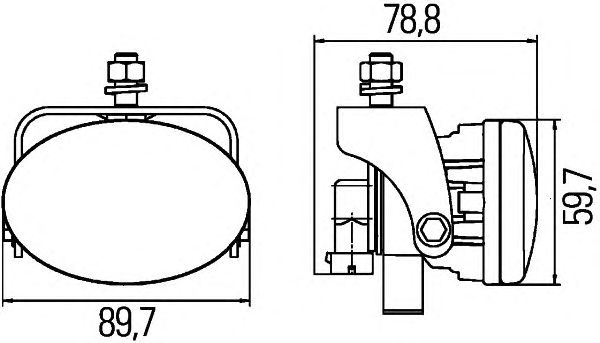 Комплект фар дальнього світла HELLA 1FA 010 047-801 - Фото 1