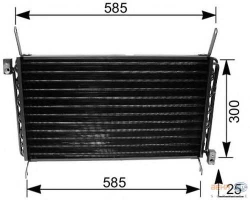 Радиатор кондиционера HELLA 8FC 351 035-671
