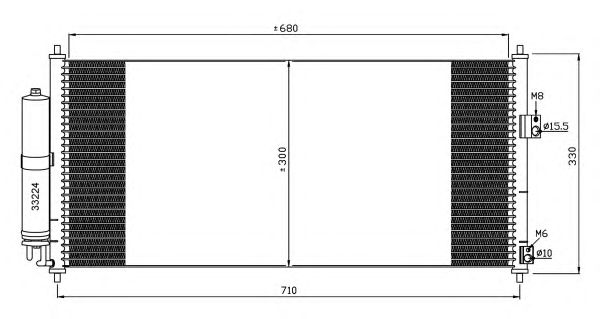 Радиатор кондиционера NRF 35435