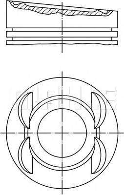 Поршень MAHLE ORIGINAL 028 03 12
