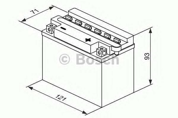 Стартерная аккумуляторная батарея BOSCH 0 092 M4F 170 M4 Fresh Pack - Фото 2