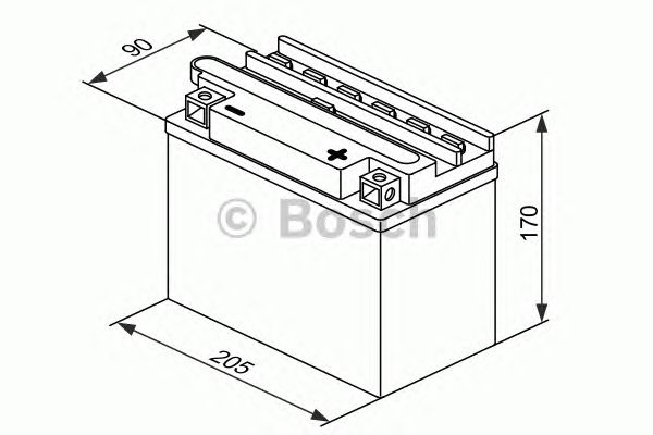 Стартерная аккумуляторная батарея BOSCH 0 092 M4F 480 M4 Fresh Pack - Фото 1