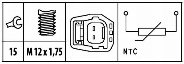 Датчик температуры охлаждающей жидкости HELLA 6PT 009 309-451 - Фото 1