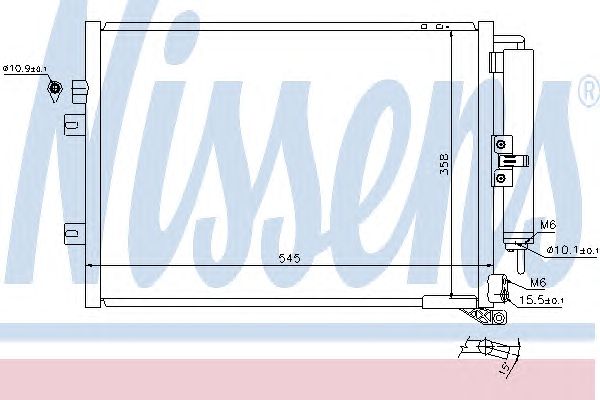 Радиатор кондиционера NISSENS 940125