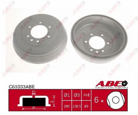 Тормозной барабан ABE C61033ABE