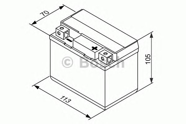 Стартерная аккумуляторная батарея BOSCH 0 092 M60 090 M6 - Фото 2