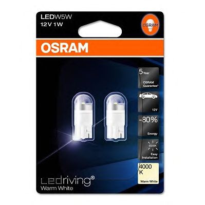 Лампа накаливания OSRAM 2850WW-02B (внутреннее освещение, фонарь в двери, фонарь освещения багажника, подкапотная лампа, фонарь освещения багажника, страховочное освещение двери, освещение ящика для перчаток, лампа чтения, входное освещение) - Фото 1