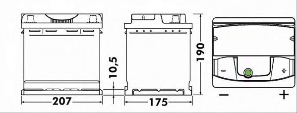 Стартерная аккумуляторная батарея EXIDE EA530 PREMIUM *** - Фото 1