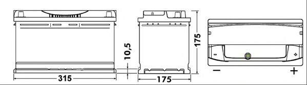 Стартерная аккумуляторная батарея EXIDE EA852 PREMIUM *** - Фото 1