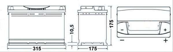 Стартерная аккумуляторная батарея EXIDE EB802 - Фото 1