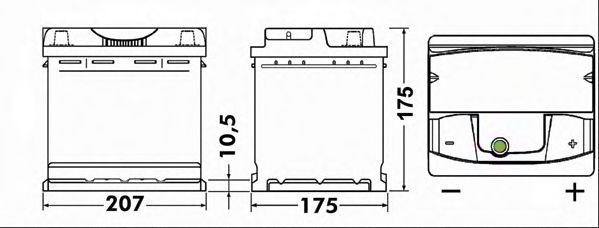 Стартерная аккумуляторная батарея EXIDE EA472 PREMIUM *** - Фото 1