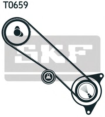Комплект ремня ГРМ SKF VKMA 91711