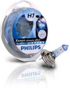 Лампа накаливания PHILIPS 12972BVUSM (фара дальнего света, основная фара, противотуманная фара, фара с автоматической системой стабилизации, фара дневного освещения) - Фото 2