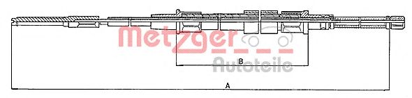 Трос ручника METZGER 10.7401 - Фото 1