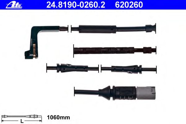 Датчик износа колодок ATE 24.8190-0260.2