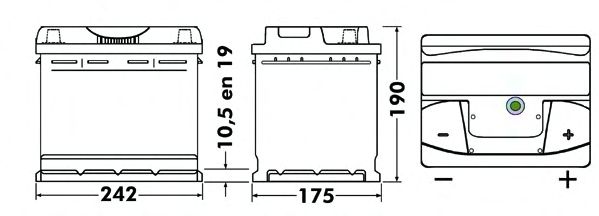 Стартерная аккумуляторная батарея CENTRA CB620 - Фото 1