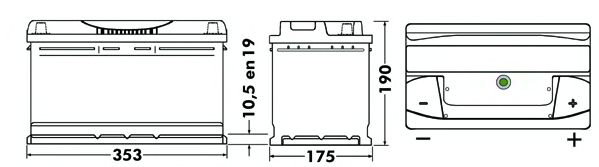Стартерная аккумуляторная батарея CENTRA CB950 - Фото 1