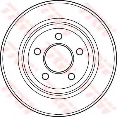 Гальмівний диск TRW DF4882 - Фото 1