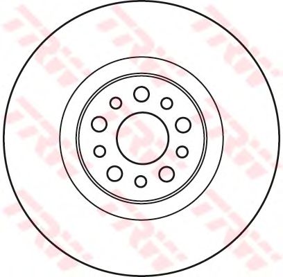 Гальмівний диск TRW DF4904S - Фото 1
