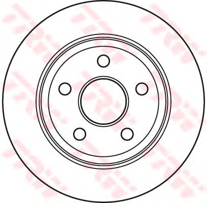 Гальмівний диск TRW DF4914S - Фото 1