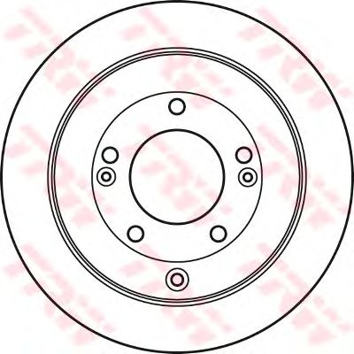 Тормозной диск TRW DF4937 - Фото 1