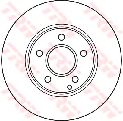 Гальмівний диск TRW DF4947 - Фото 1
