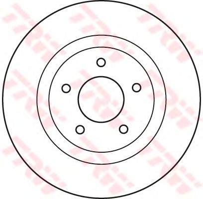 Гальмівний диск TRW DF4964 - Фото 1