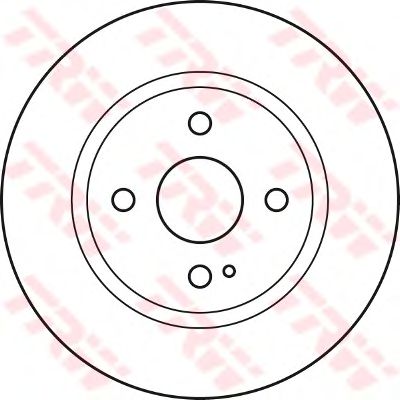 Тормозной диск TRW DF4966 - Фото 1
