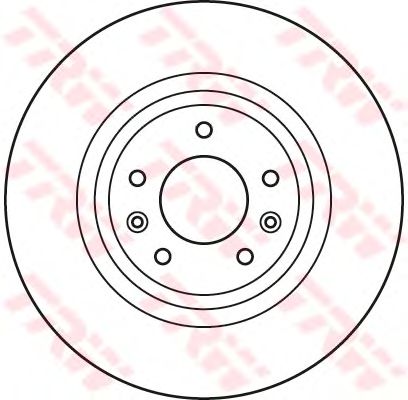 Тормозной диск TRW DF4970S - Фото 1