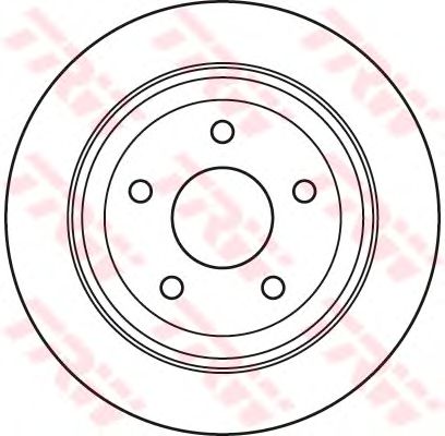 Гальмівний диск TRW DF6029 - Фото 1