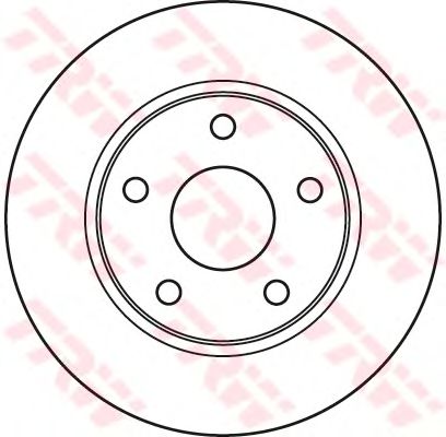 Гальмівний диск TRW DF6037 - Фото 1