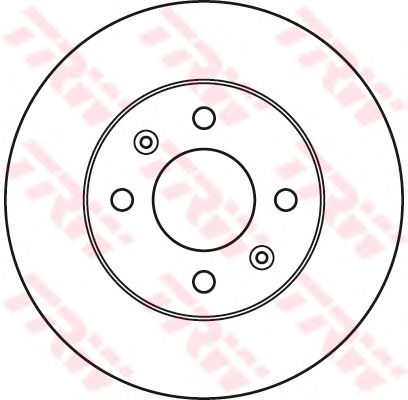Гальмівний диск TRW DF6040 - Фото 1